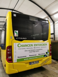 Der "JobCoaching-Bus" ist täglich für alle Berliner und ihre Besucher im Einsatz!