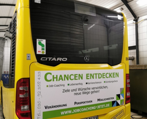 Der "JobCoaching-Bus" ist täglich für alle Berliner und ihre Besucher im Einsatz!